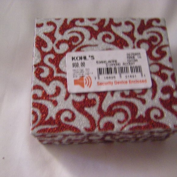 Kohl's Fine Jewelry Jewelry Heart Necklace 6 Silver Plated Diamond